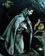 El Greco St Francis in Prayer before the Crucifix or Saint Francis Kneeling in Meditation china oil painting artist
